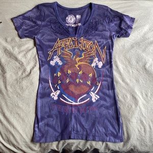 Affliction Short Sleeve V-Neck T-Shirt — Size Small!!